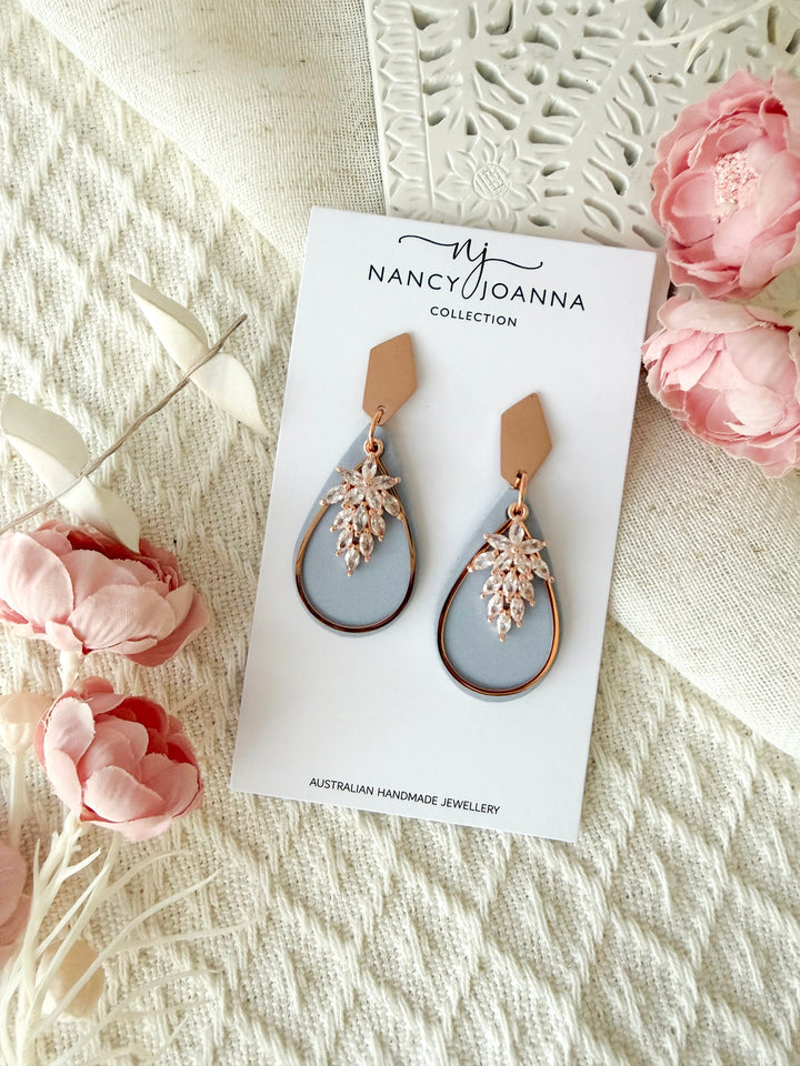 Mini Blue Whisper Luxe Teardrops Nancy Joanna