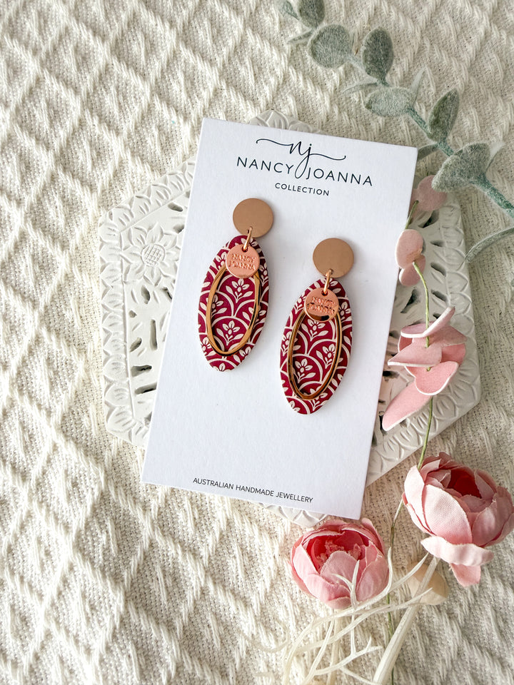 Vintage Merlot Oval Drops