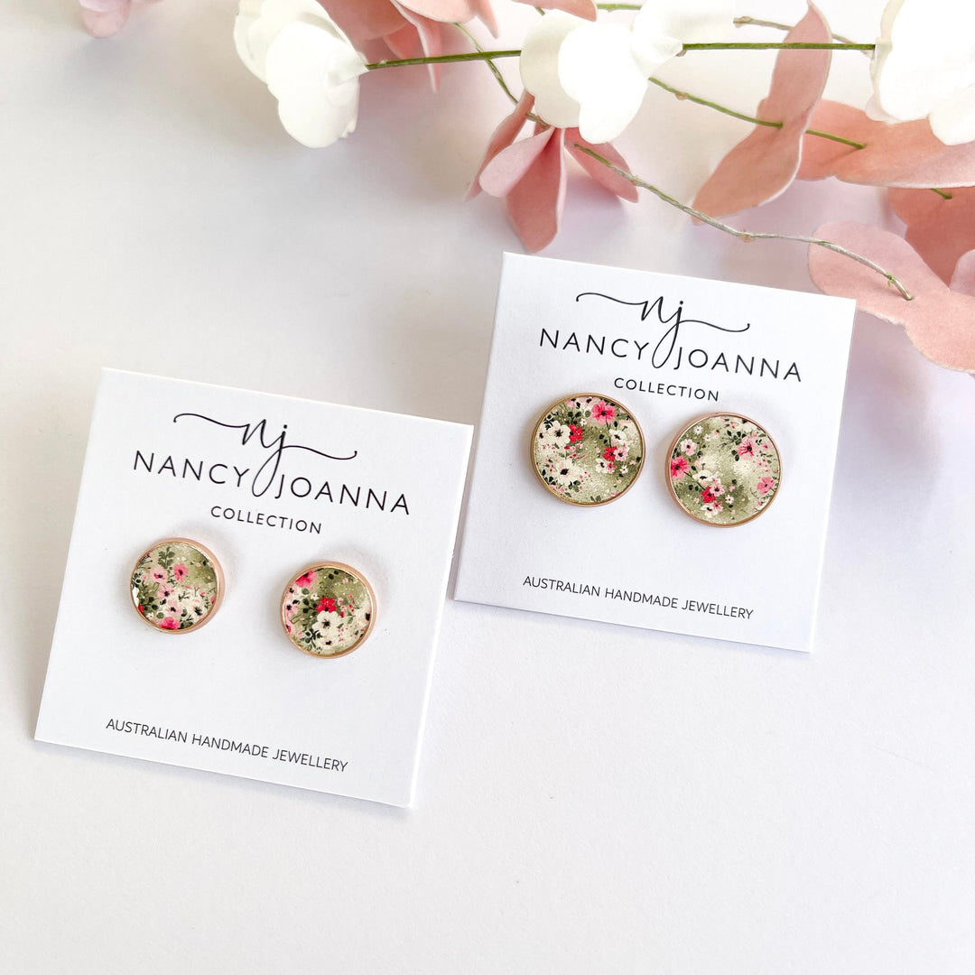 Evergreen Haze Studs Nancy Joanna