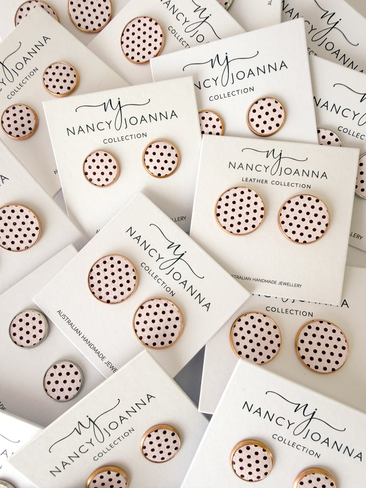 Pink Truffle Studs