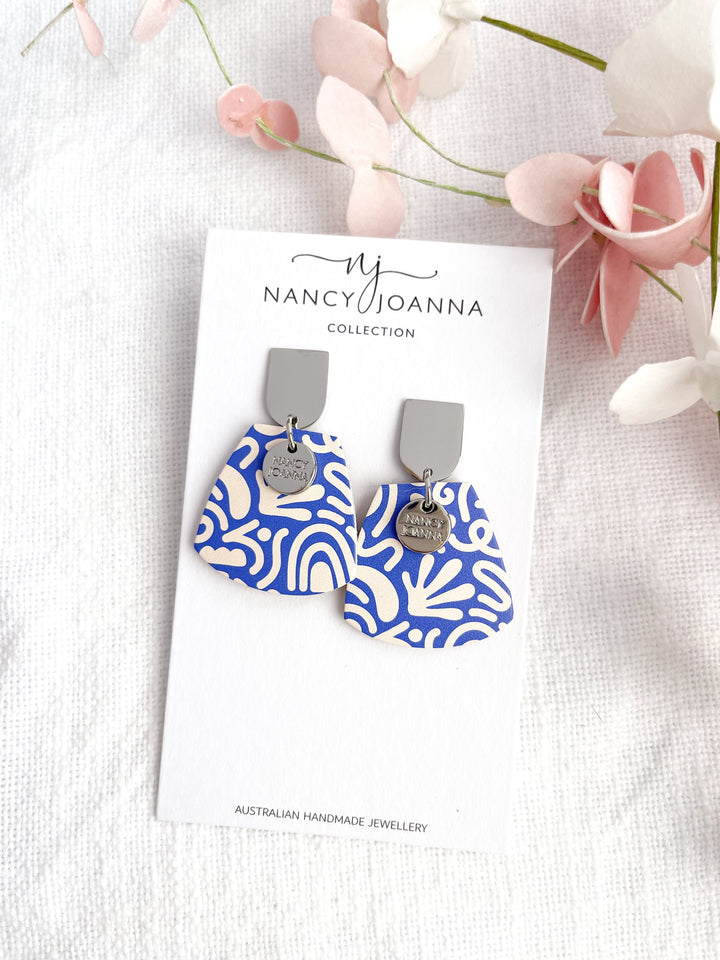 Coastal Waves Half Drops Nancy Joanna