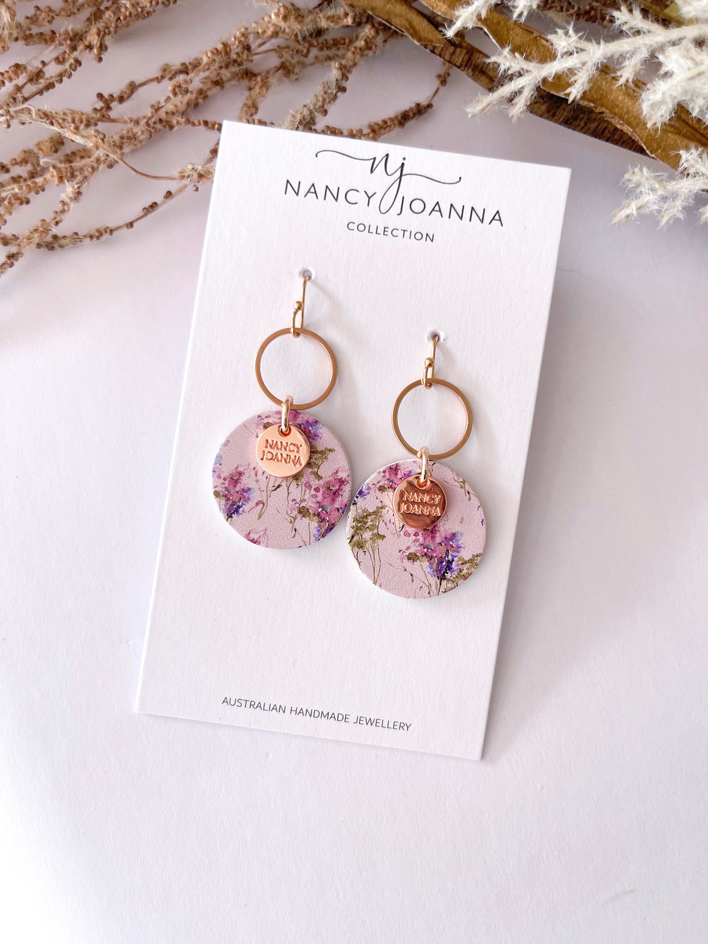 Lovely Lavender Ring Dangles Nancy Joanna