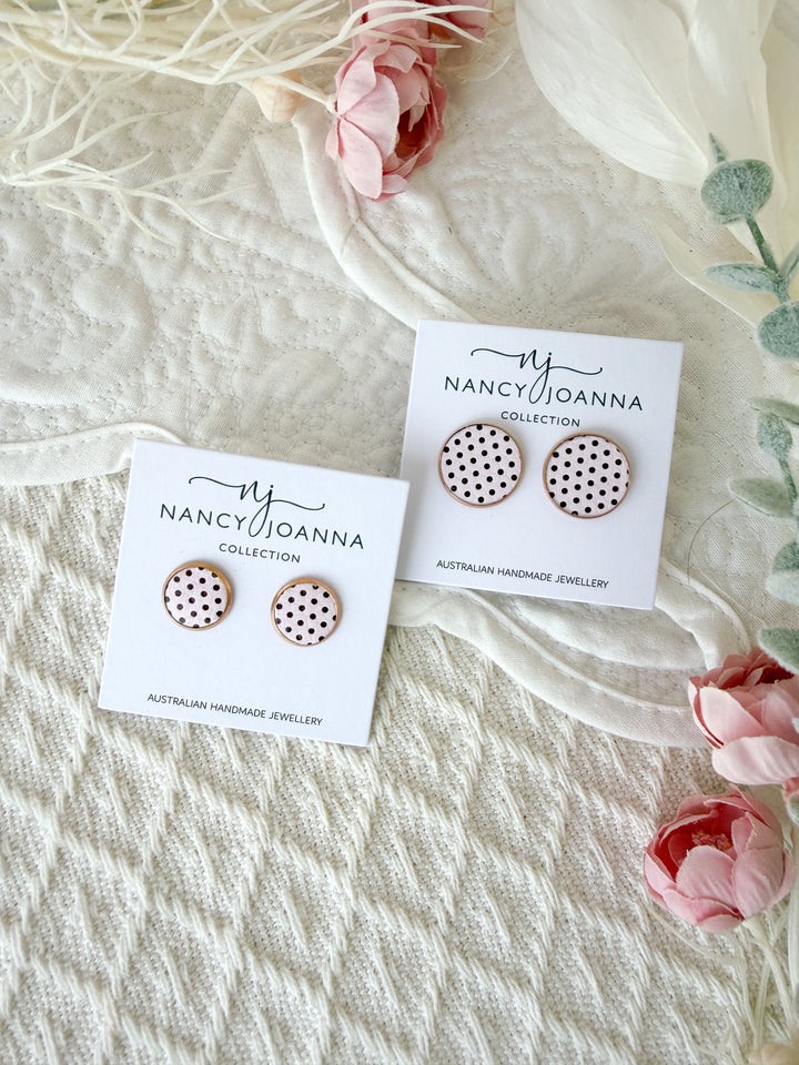 Pink Truffle Studs