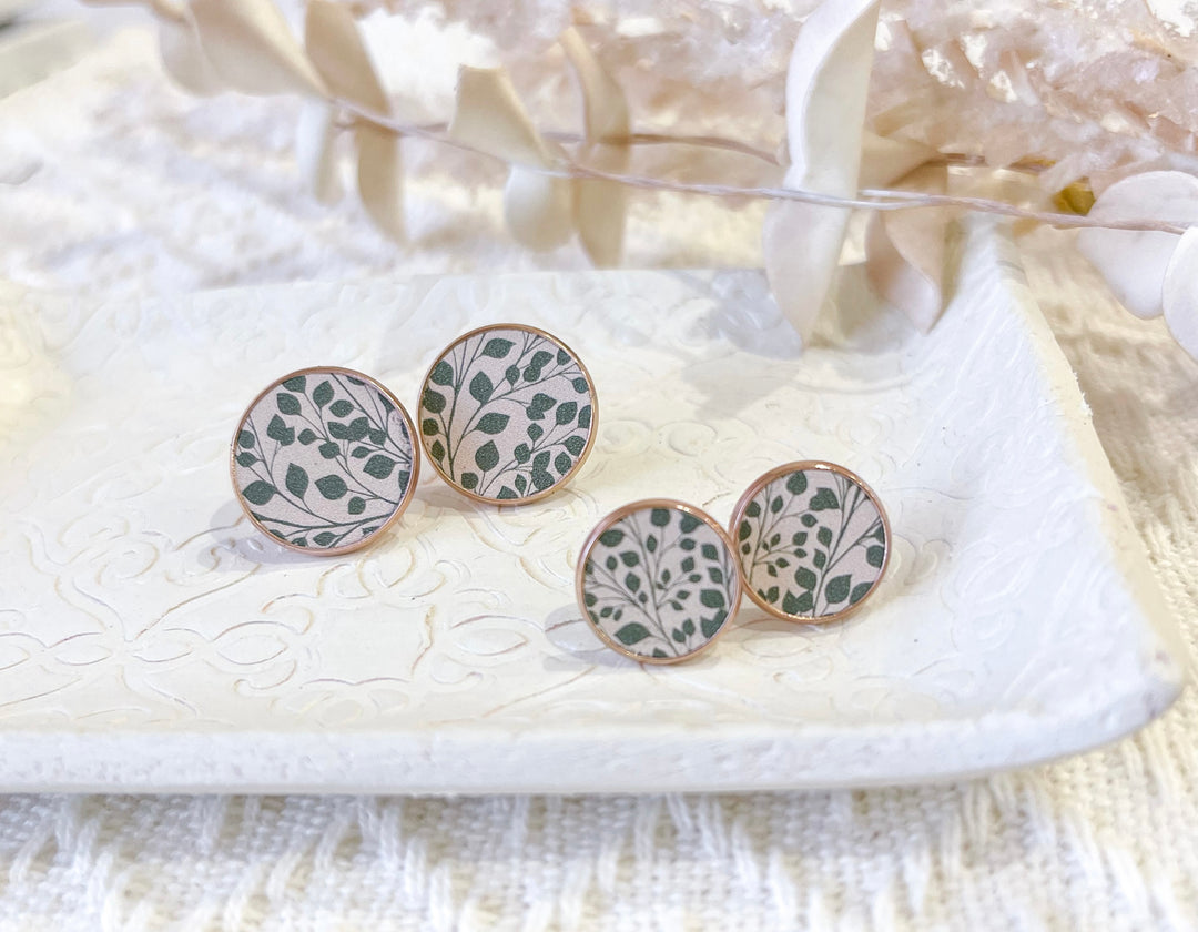 Leafy Leaf Studs Nancy Joanna