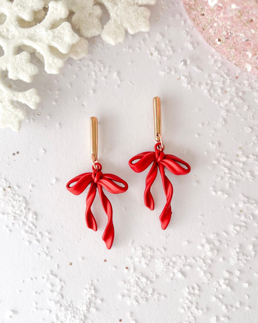 Red Twisted Merry Little Bows Nancy Joanna