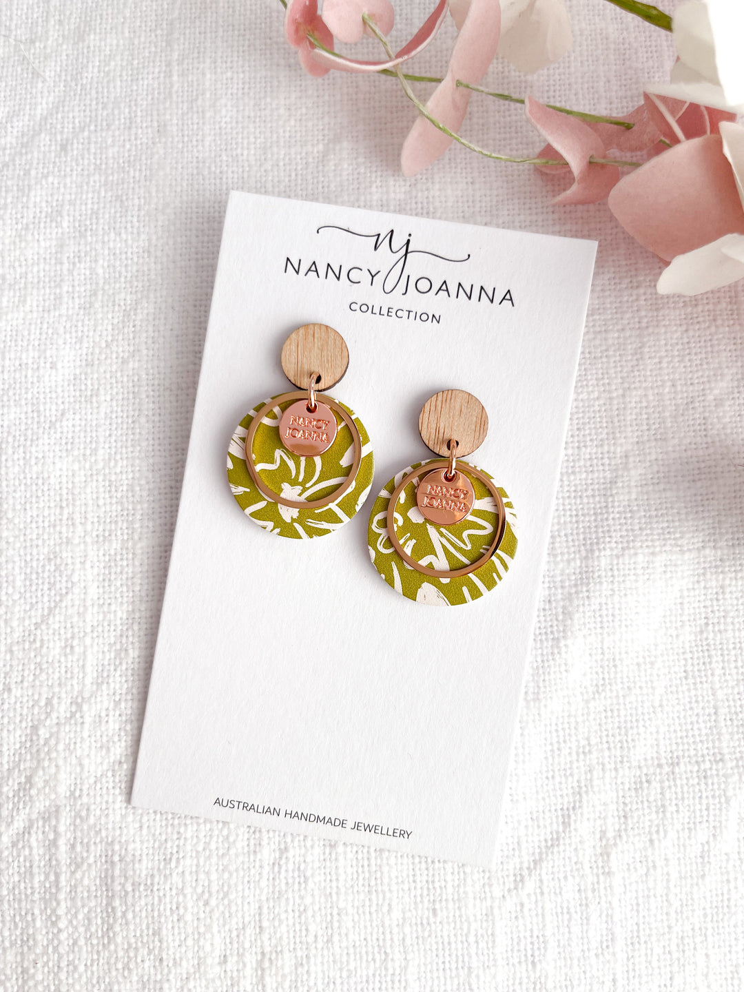 Mini Olive Grove Round Drops Nancy Joanna