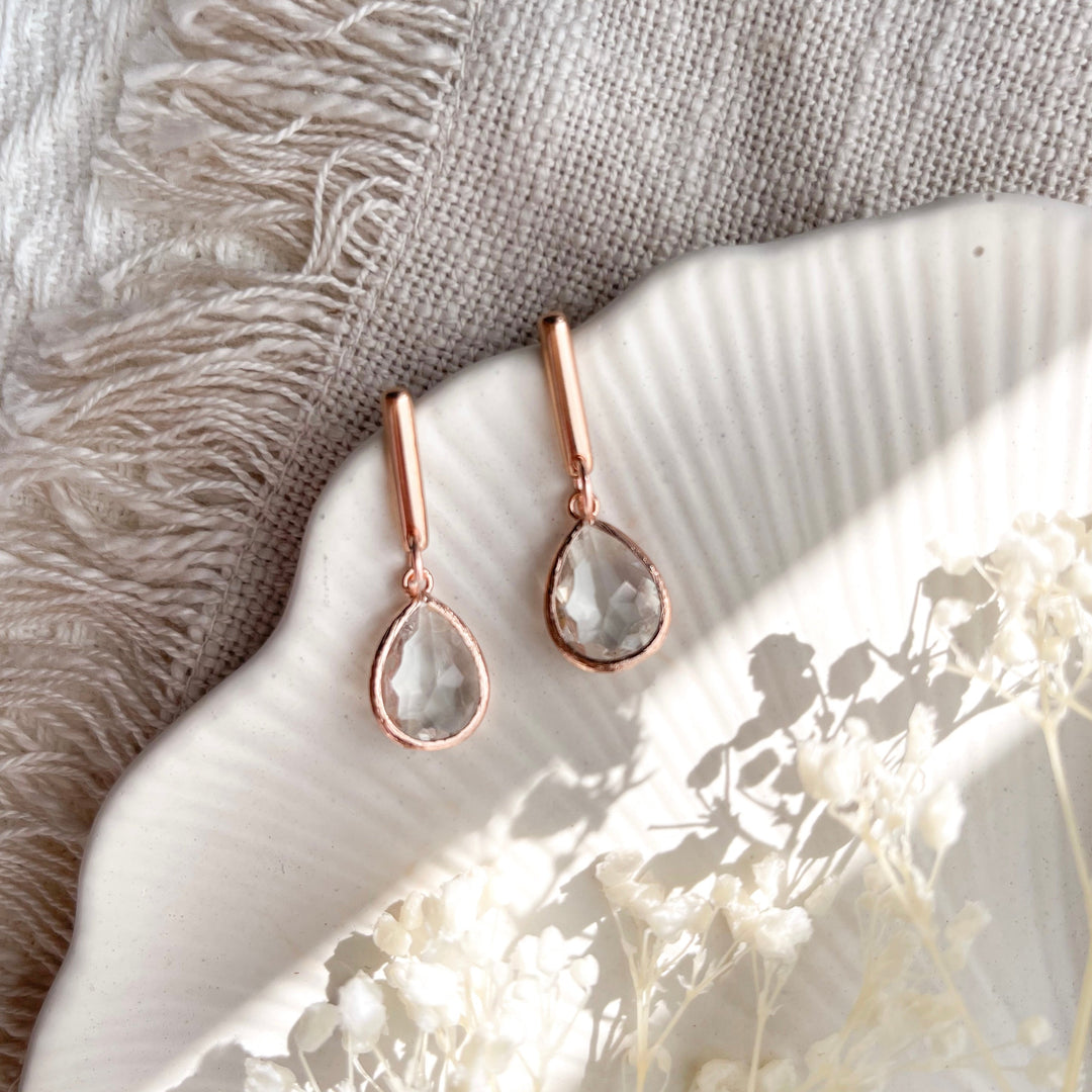 Crystal Clear Glass Drop Nancy Joanna