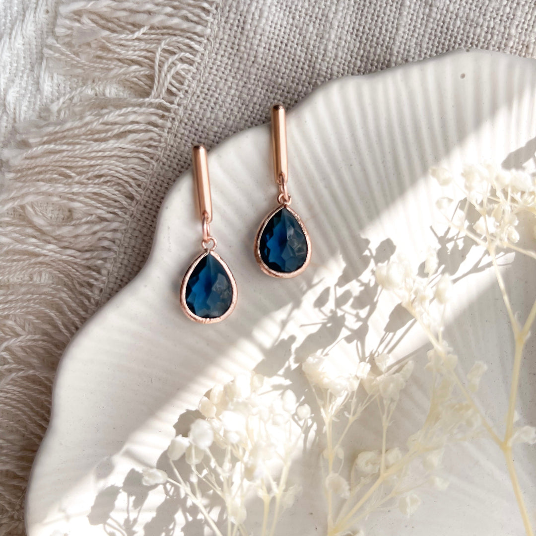 Blue Glass Drops Nancy Joanna