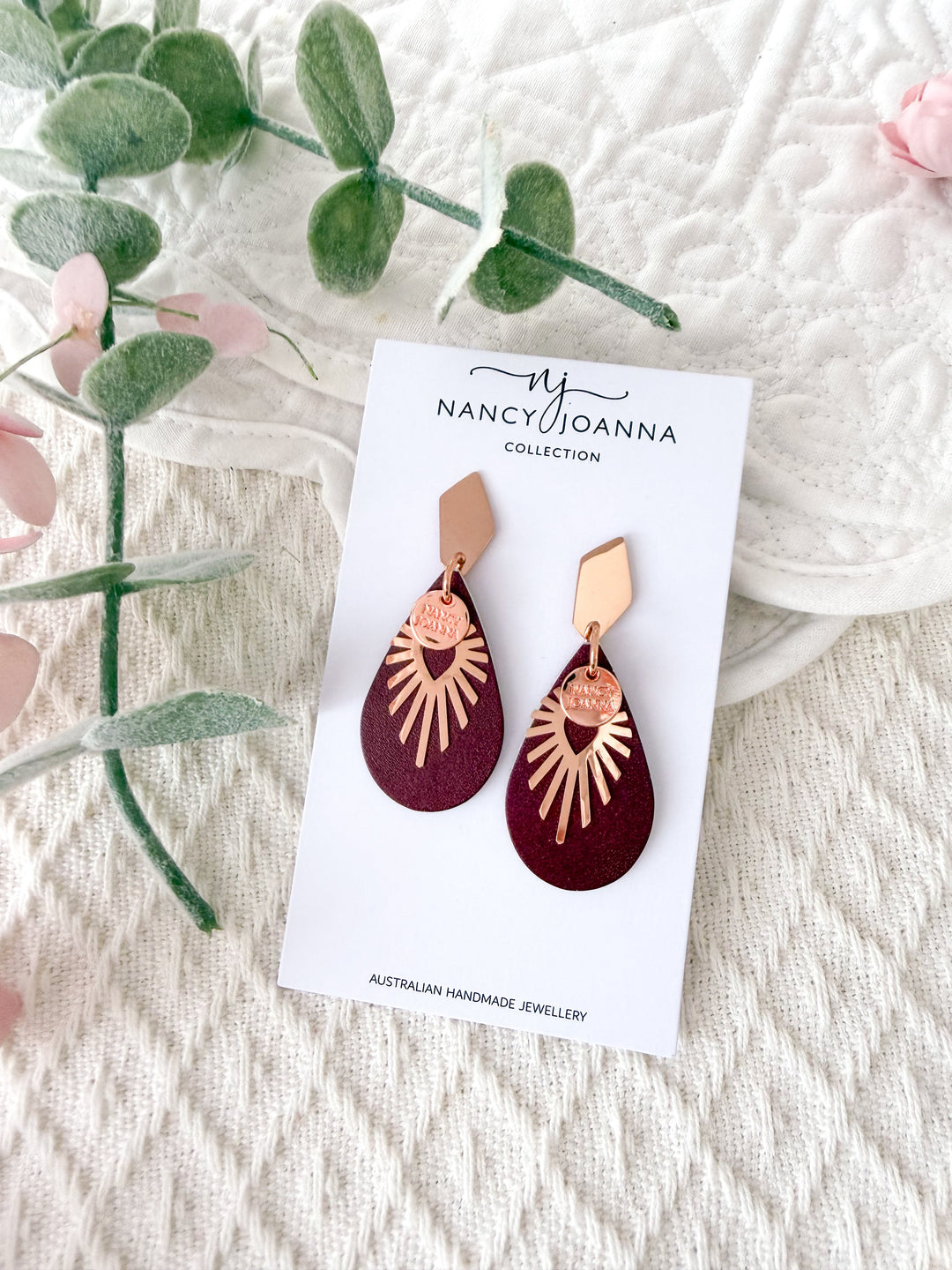 Merlot Radiance Teardrops Nancy Joanna