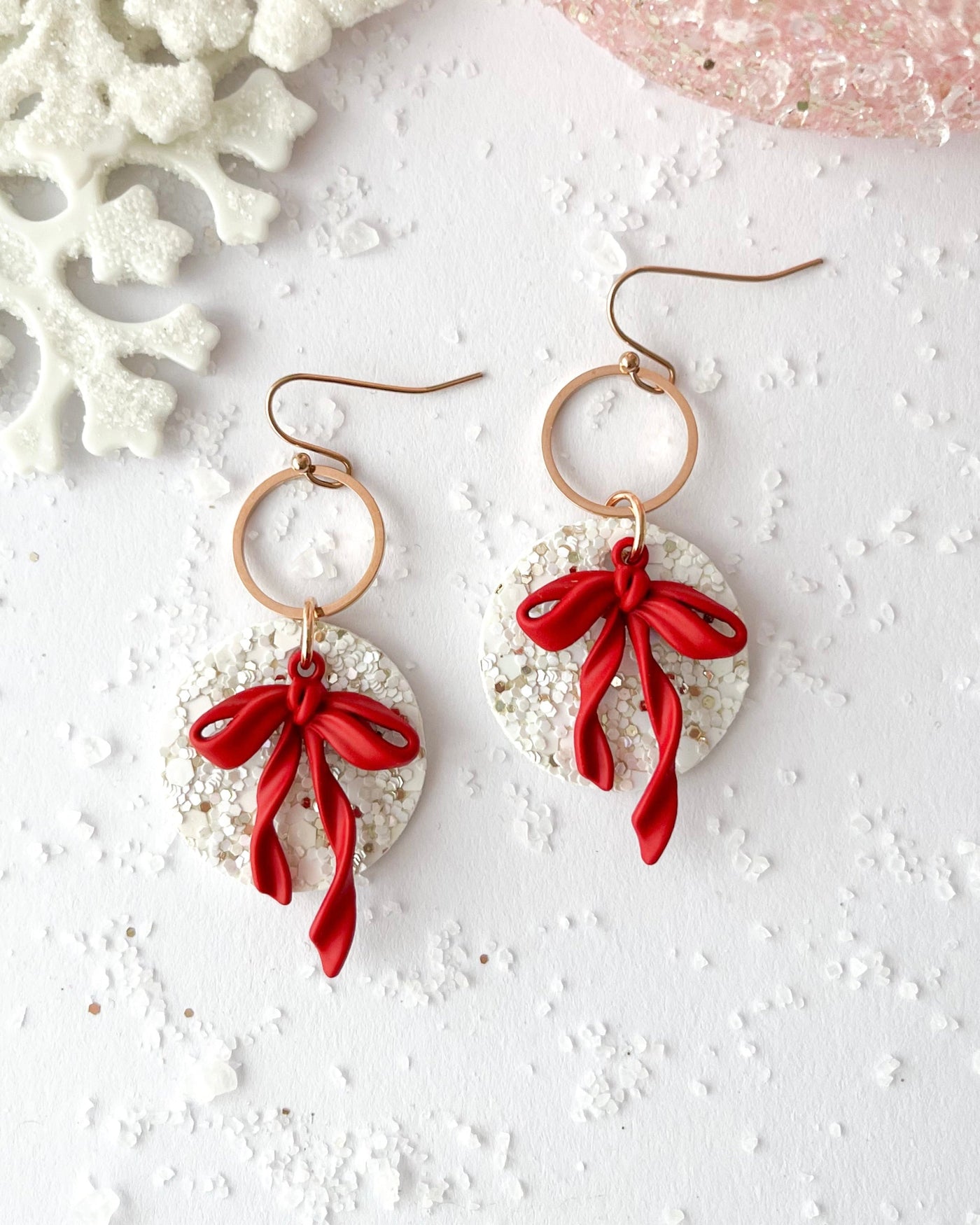 White Wrapped With Love This Christmas Round Drops Nancy Joanna