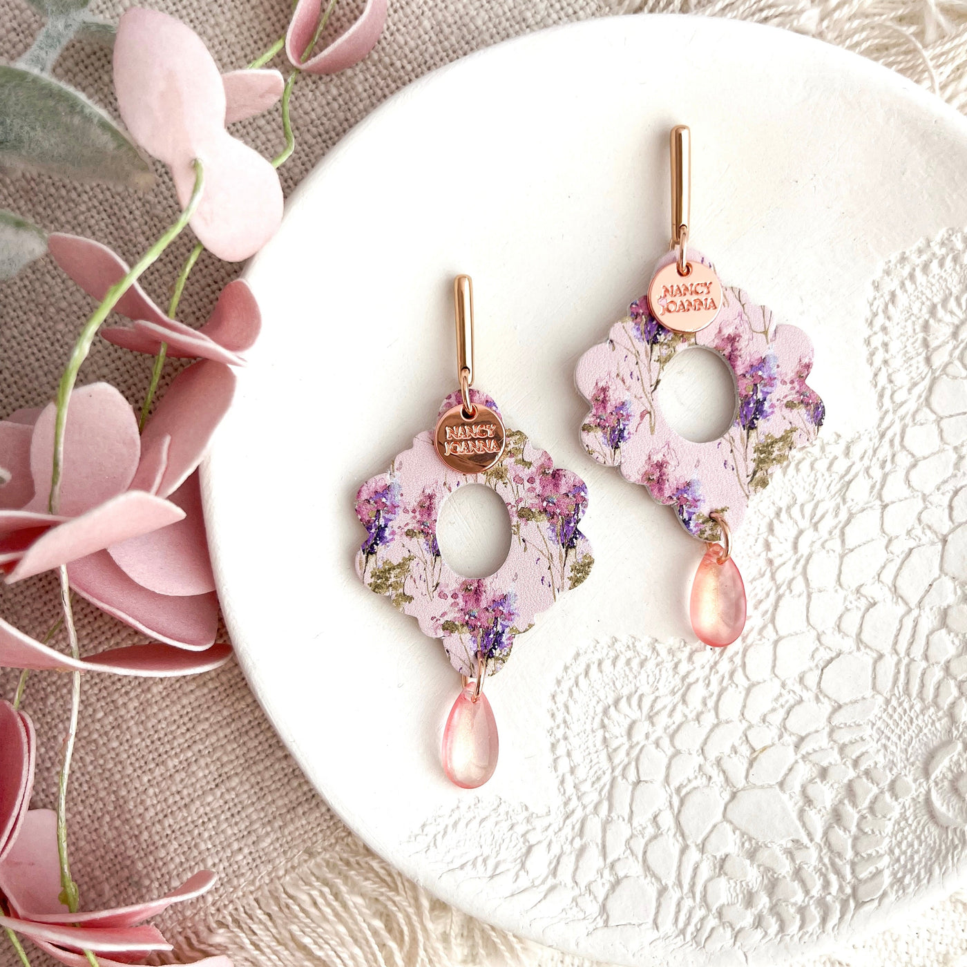 Lovely Lavender Wavy Drops Nancy Joanna