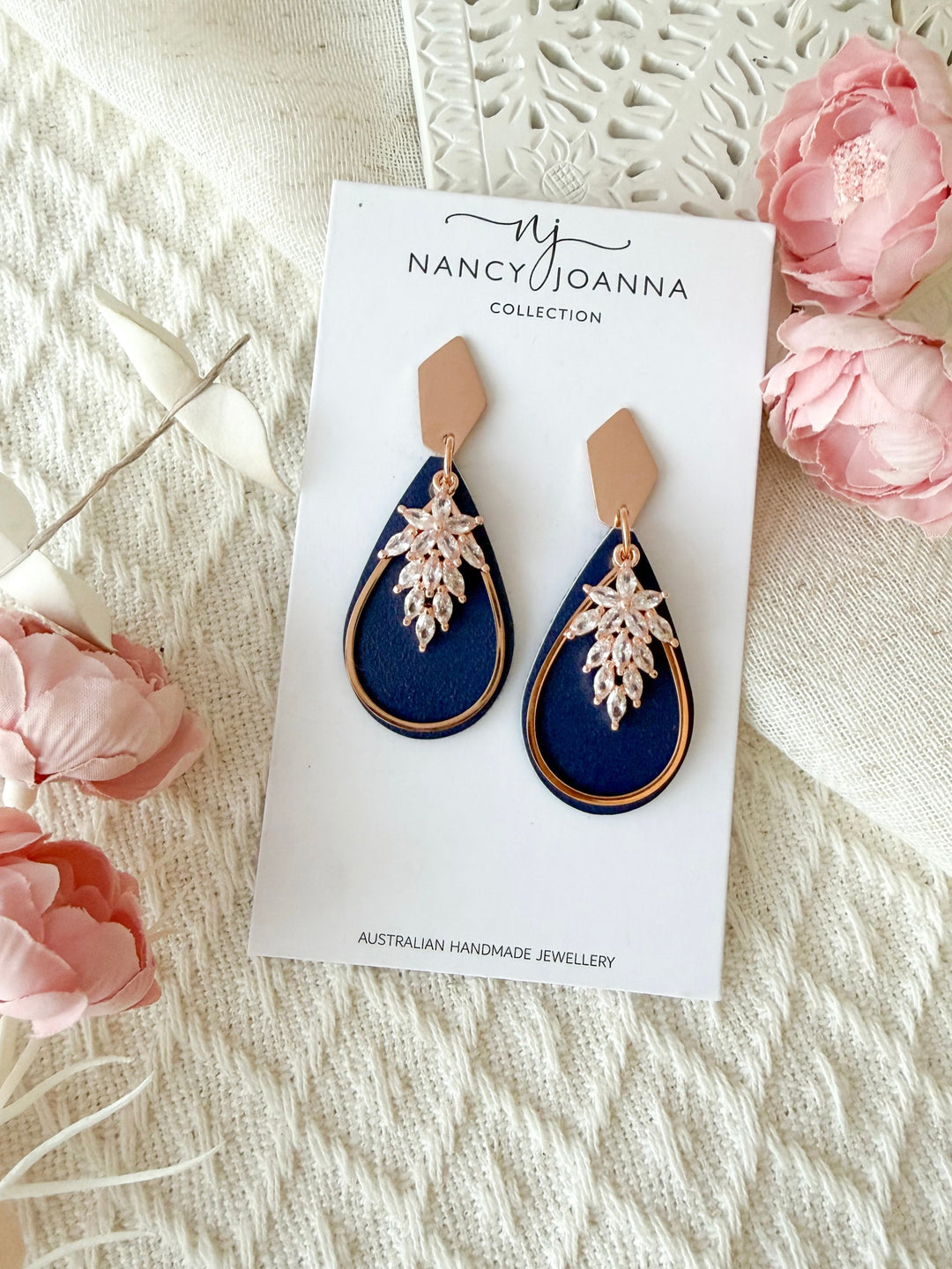 Mini Sapphire Kiss Luxe Teardrops Nancy Joanna