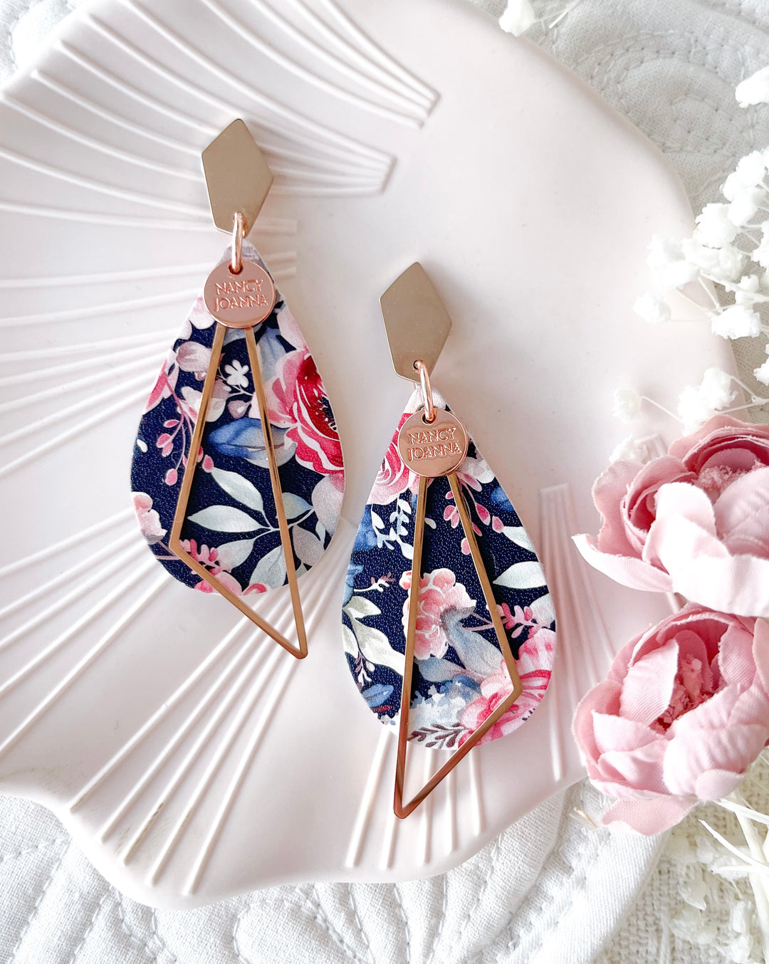 Botanical Harmony Floral Teardrops Nancy Joanna