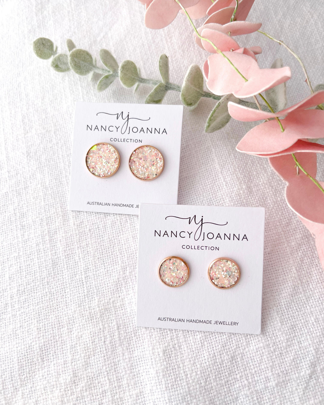 Fairy Dust Glitter Studs Nancy Joanna