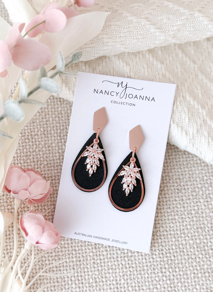 Mini Black Luxe Teardrops
