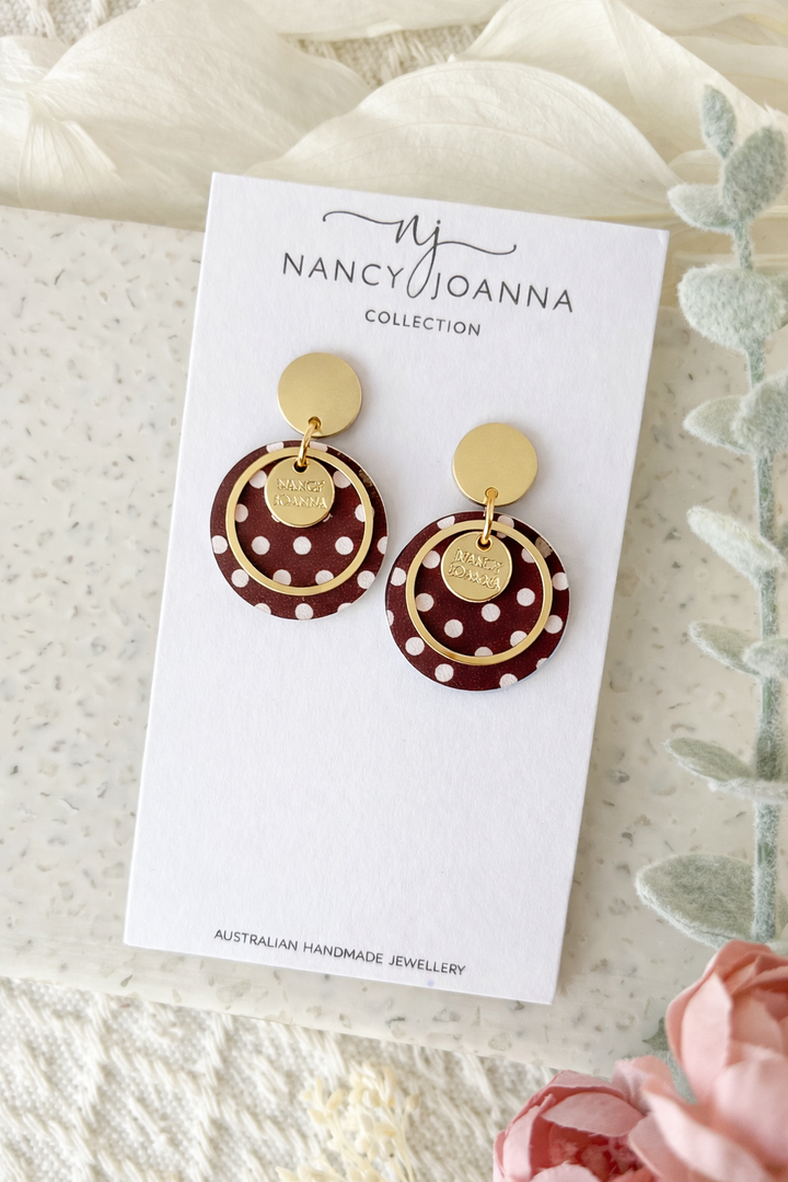 Maroon Charm Mini Rounds Nancy Joanna