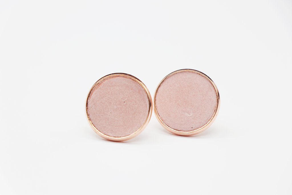 Blush Concrete Studs Nancy Joanna