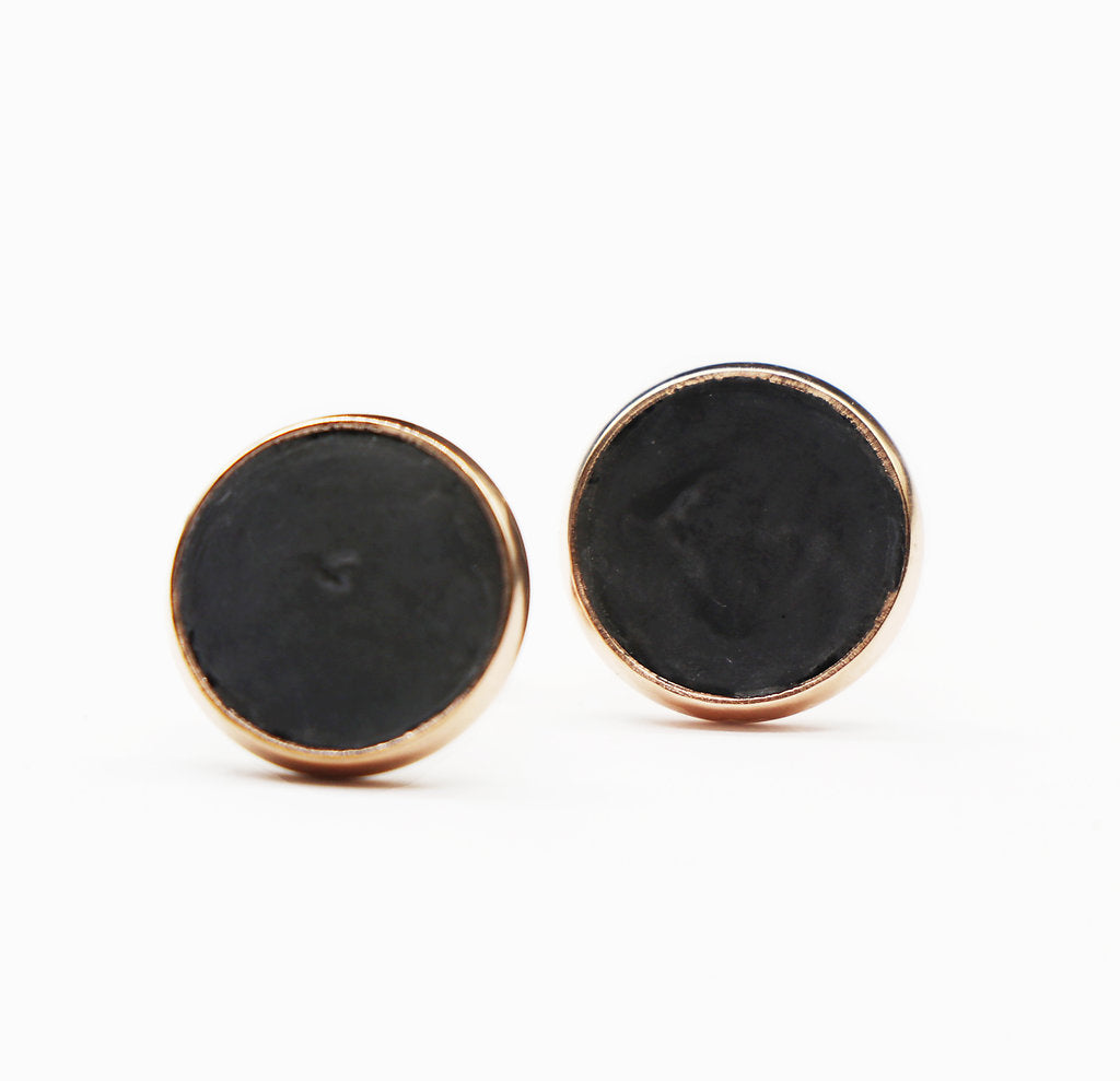 Black Concrete Studs Nancy Joanna