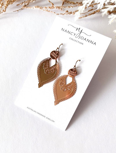 Rose Gold Marley Metal Lace Nancy Joanna