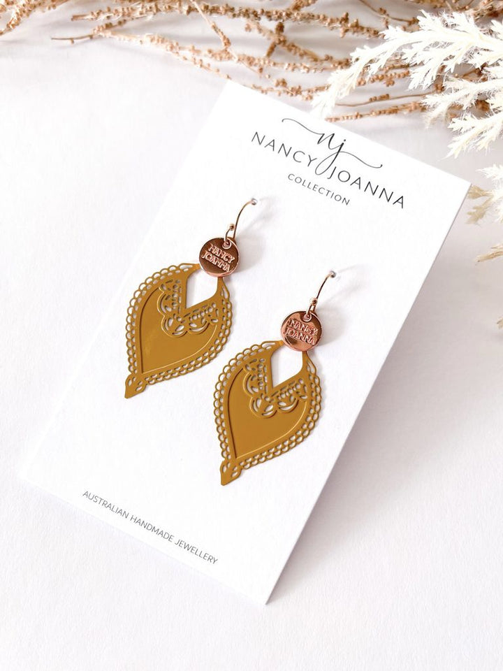 Mustard Marley Metal Lace Nancy Joanna