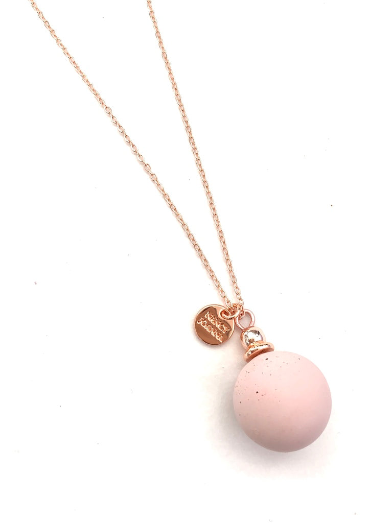 Concrete Blush Ball Pendant Nancy Joanna