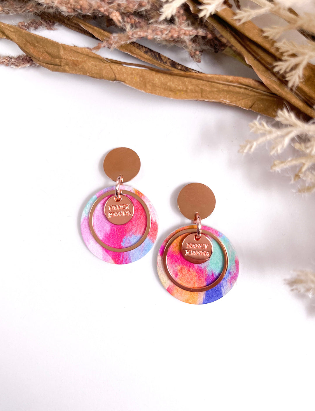 Mini Brush Stroke Round Drops Nancy Joanna