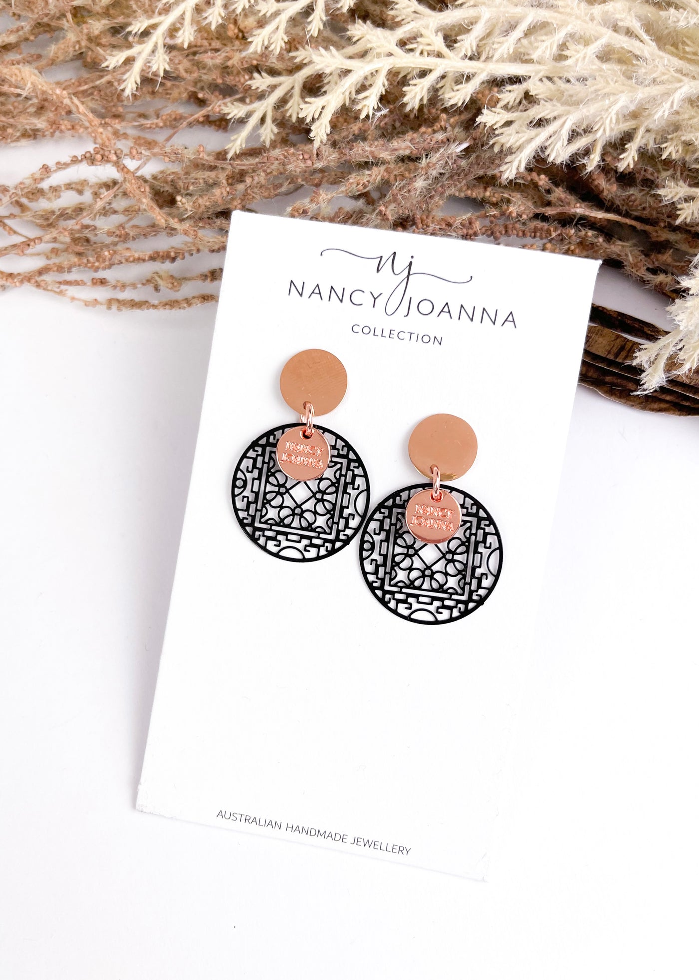 Art Deco Round Drops Nancy Joanna