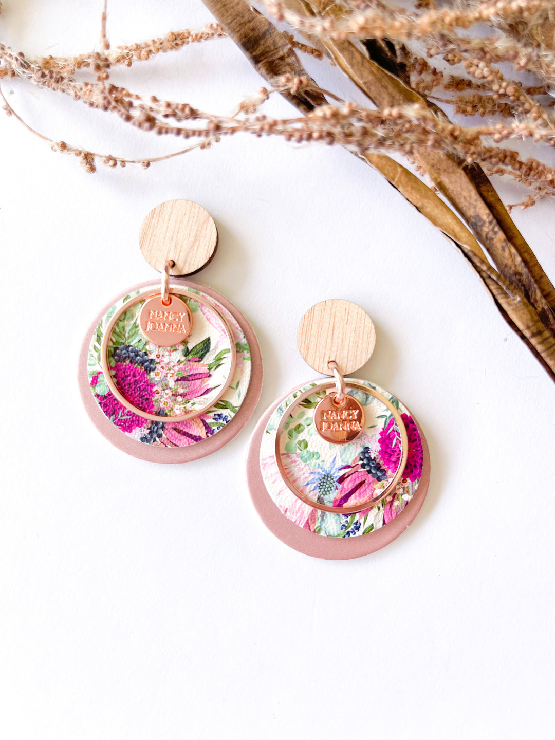 Double Round Botanical Garden Drops Nancy Joanna